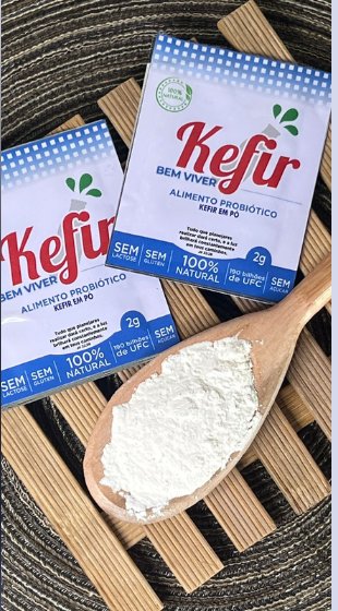 Sachês de kefir em pó Bem Viver